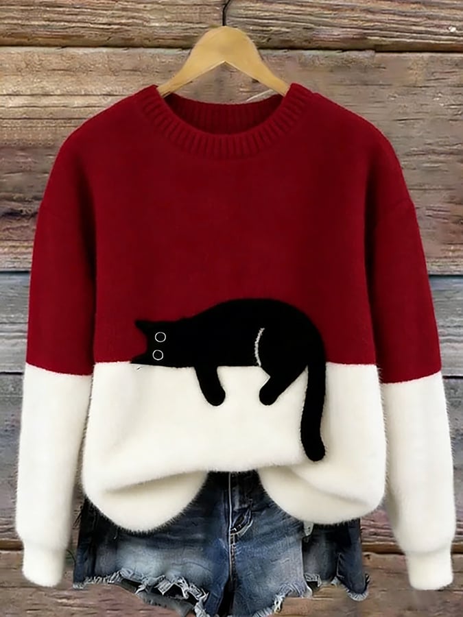 Cleo™ | Cat Graphic Jumper — Final Edit