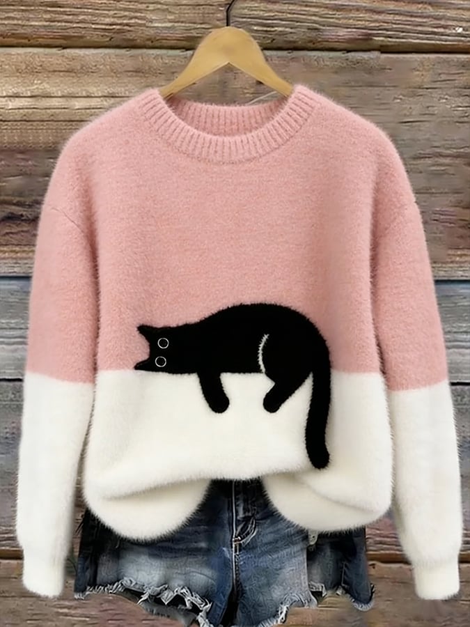 Cleo™ | Cat Graphic Jumper — Final Edit
