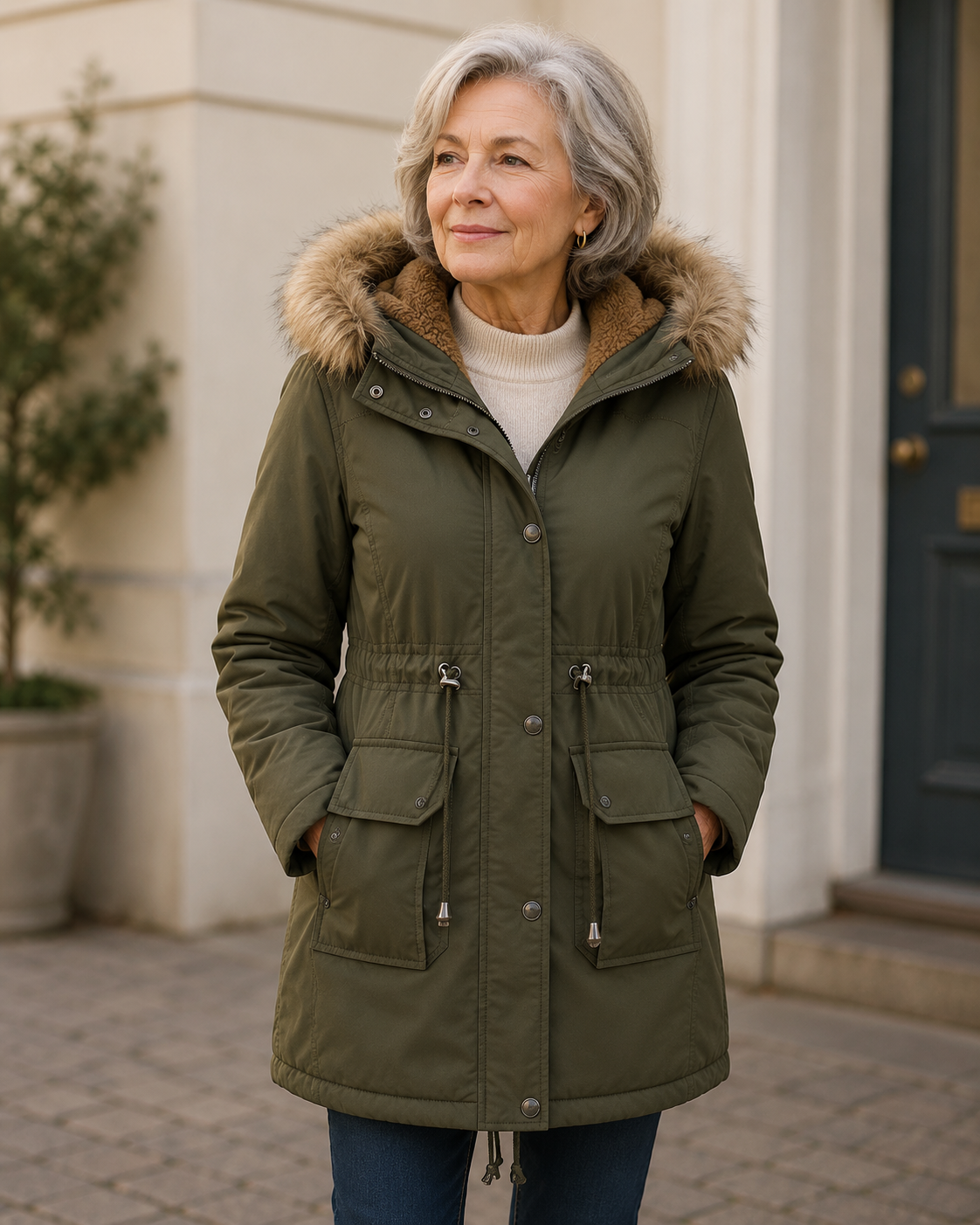 Margaret™ | Warm & Cosy Fur-Trimmed Parka