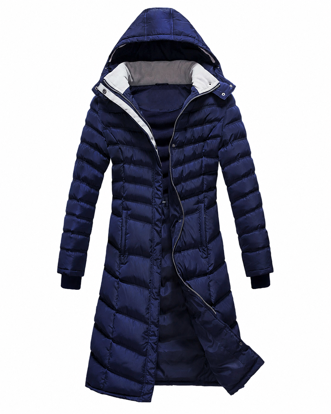 Elora™ | Longline Hooded Winter Puffer Coat