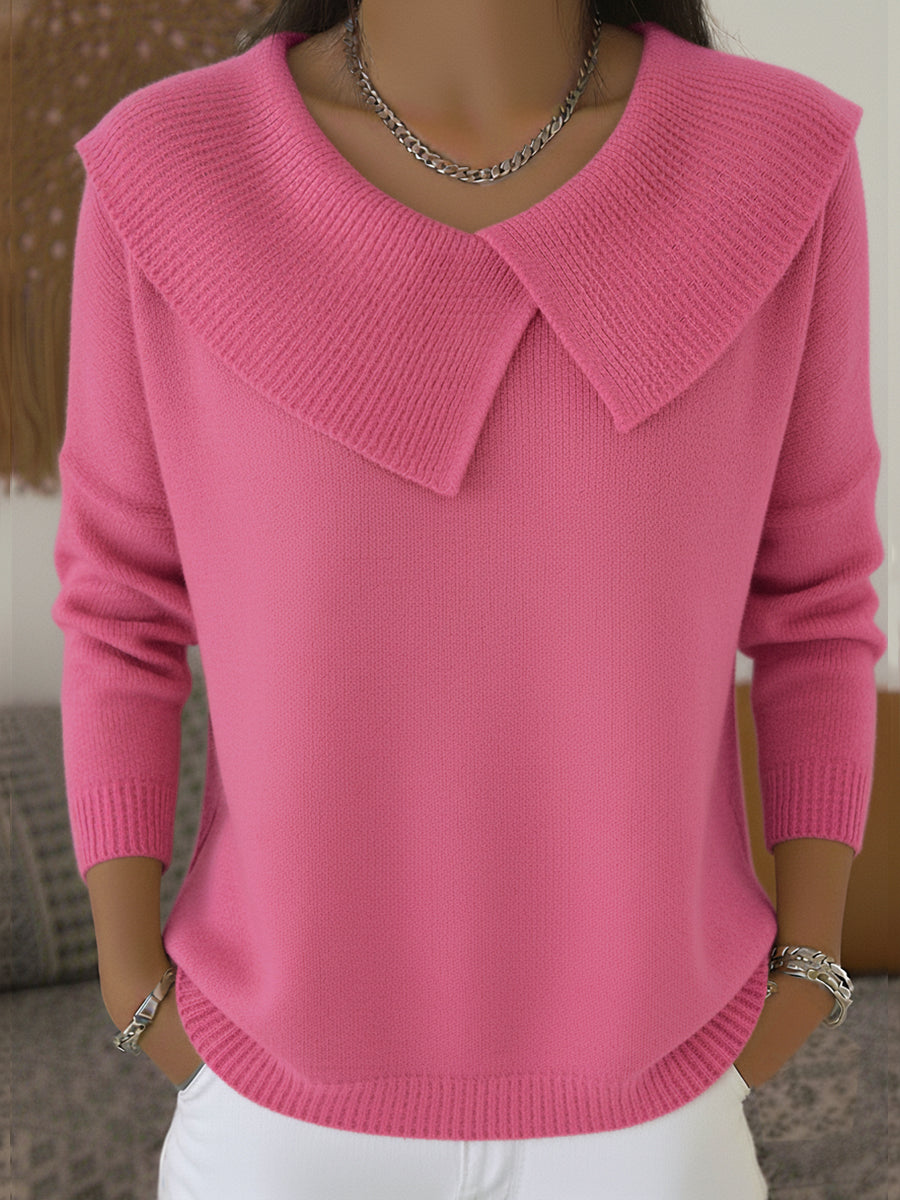 Cassidy | V-Neck Polo Sweater