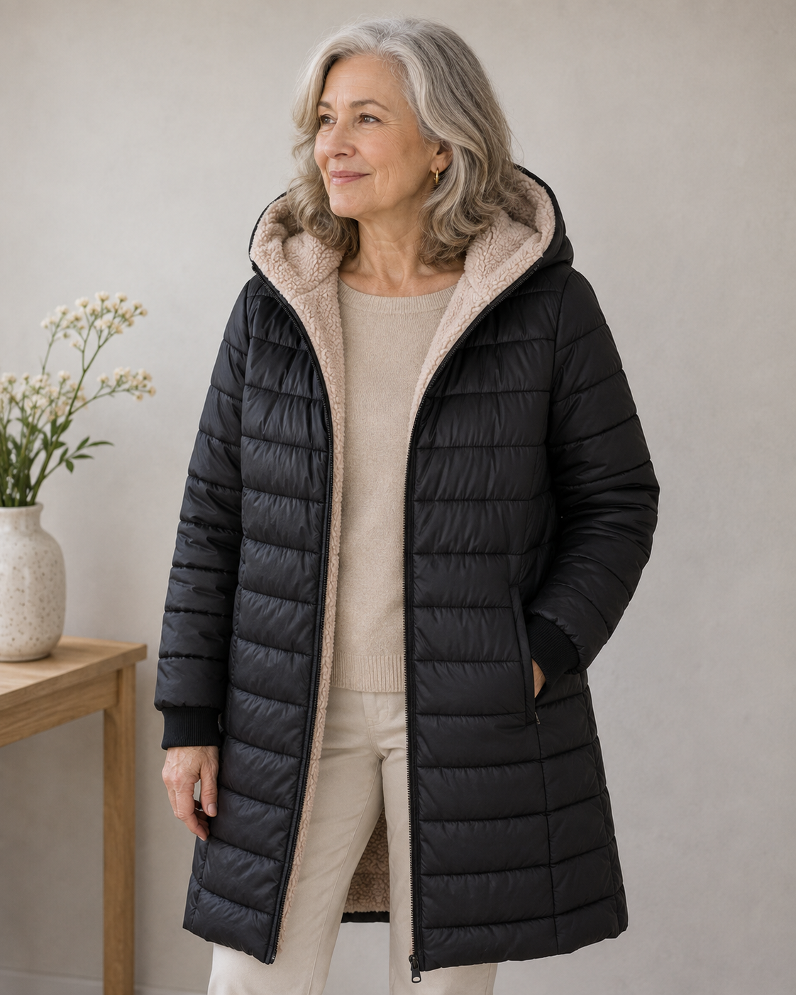 Margaret™ | Cozy Sherpa-Lined Winter Coat