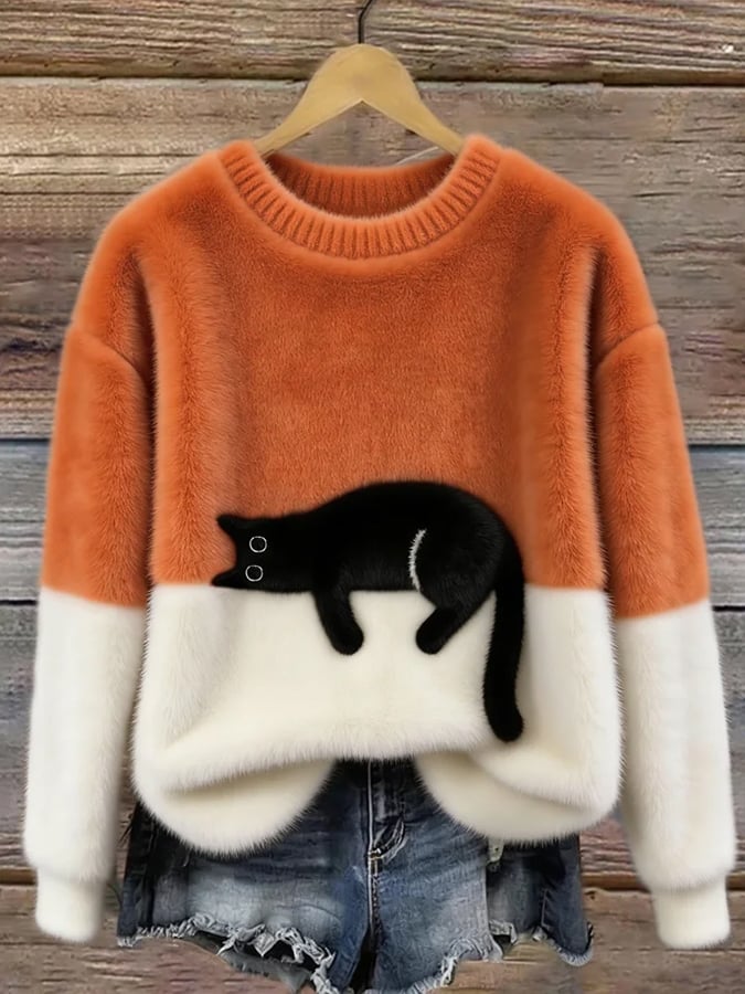 Cleo™ | Cat Graphic Jumper — Final Edit