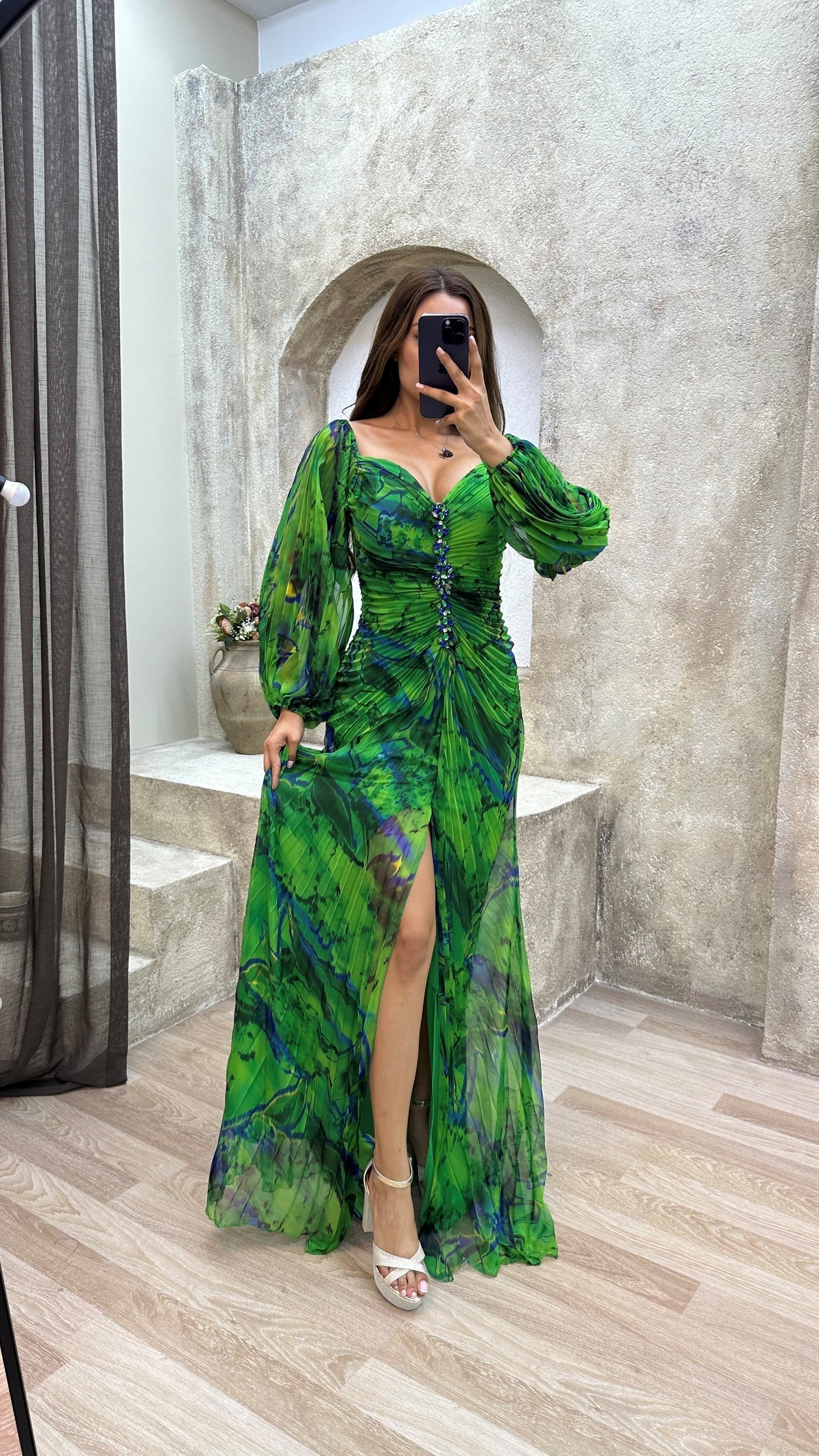 Genesis™ Elegant V-Neck Dress
