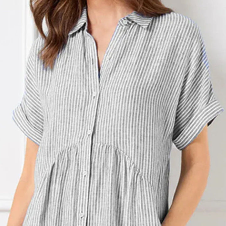 Women striped pocket dress